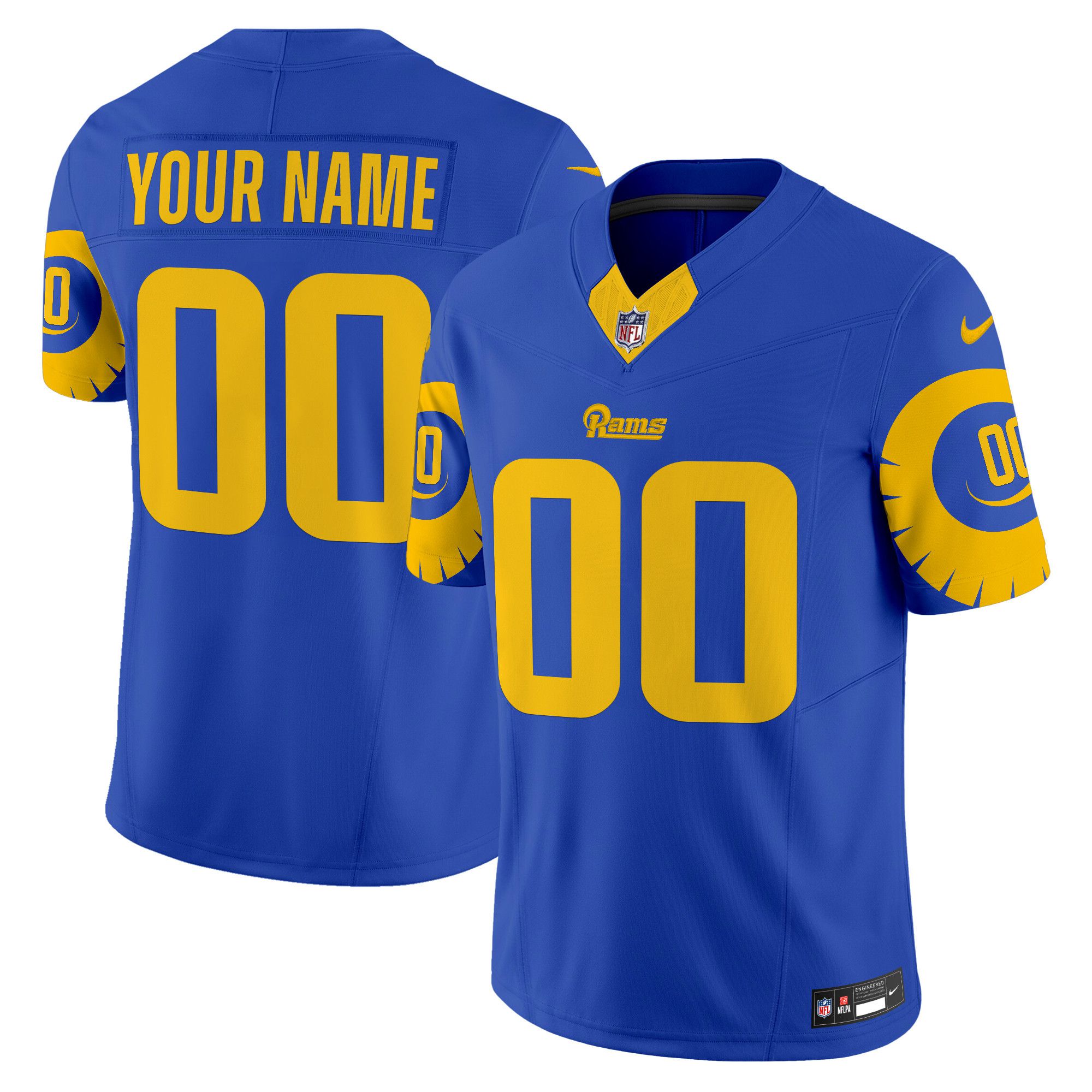 Men Los Angeles Rams Blue 2024 Nike Special Vapor Limited Custom NFL Jersey